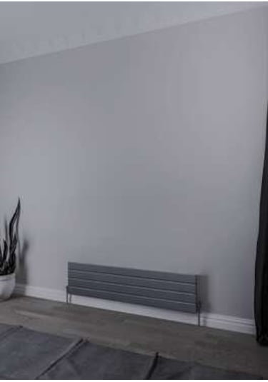 Warma Teos Yatay Çelik Radyatör 1000x295 Pütürlü Antrasit 7946