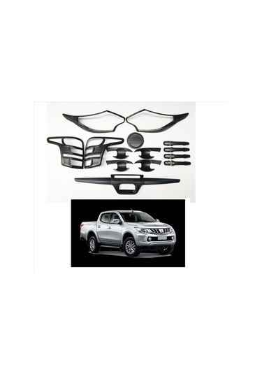 Autogp Mitsubishi L200 Dış Kaplama Seti Siyah Set Full 2015+ Mt-512626