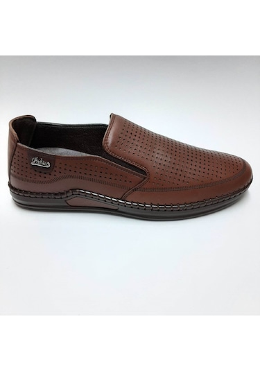PABUÇ HAKİKİ DERİ RAHAT GÜNLÜK TABA YAZLIK ERKEK AYAKKABI C-81157 Taba