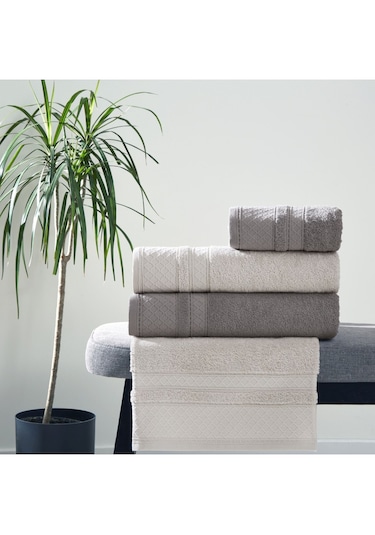 Taç Bliss Pure Cotton Pamuk Aile Seti Gri Antrasit