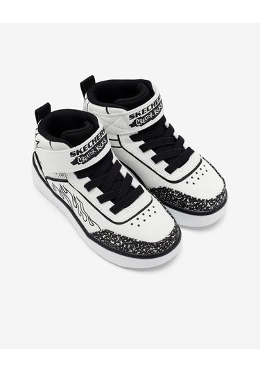 Skechers Sport Court 92 - Color-blitz Büyük Erkek Çocuk Beyaz Sneakers 403500l Wbk Beyaz