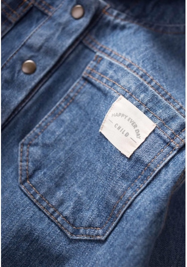 Cigit Kapşonlu Kot Ceket 2-7 Yaş Mavi Mavi