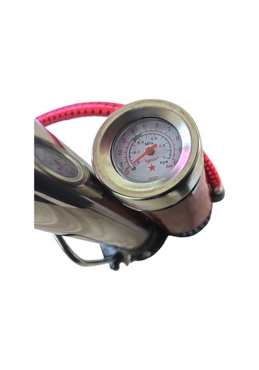 Fixonic B.h.d Bhd00324 T Saplı Saatli Krom Hava El Pompası 60cm