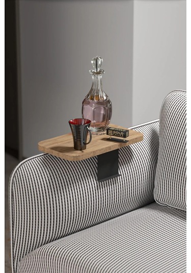 Yan Sehpa Ayarlanabilir Tepsi Dikdörtgen Dekoratif Modern Yatay