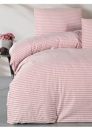 Lastikli Çarşaflı Tek Kişilik Nevresim Takımı Saten Gül Kurusu Gül Kurusu