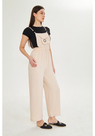 Vizon Onden Cepli Yazlik Salopet Tulum Yeşil