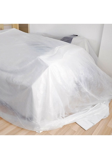 Aletçantam Naylon Branda 10 M2 En: 5 M X Boy: 2 M Şeffaf Eşya Sera Örtüsü 140 Mic