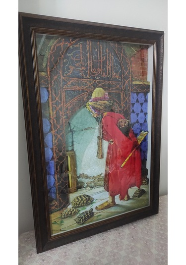 Kaplumbağa Terbiyecisi 50 X 70 Rölyef Tablo