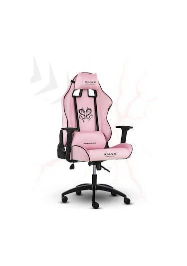 Rio Balerion Terletmez Kadife Kumaş Pembe Gaming Oyuncu Koltuğu Pembe