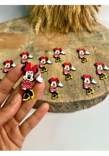 Mr. Home Miki Mause Ahşap Figür-uv Baskılı Figür