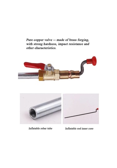 Araba Lastiği El-krank Hızlı Şişirme Çubuğu Metre Olmadan Evrensel Hava Dolum Çubuğu