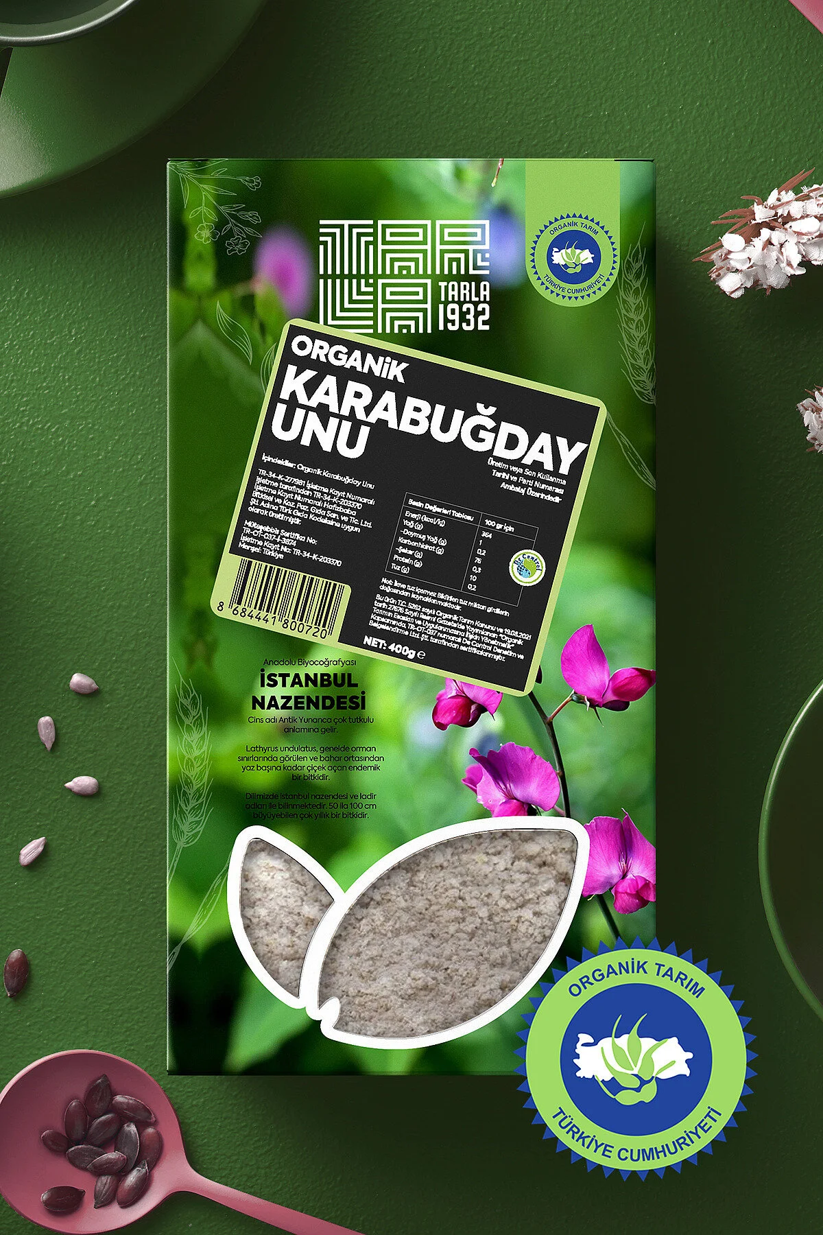 Tarla 1932 Organik Karabuğday Unu Doğal & Katkısız 400 Gr