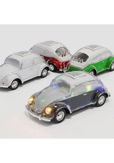 Led Işıklı Vosvos Bluetooth Hoparlör Ws-1937bt Mini Retro Speaker
