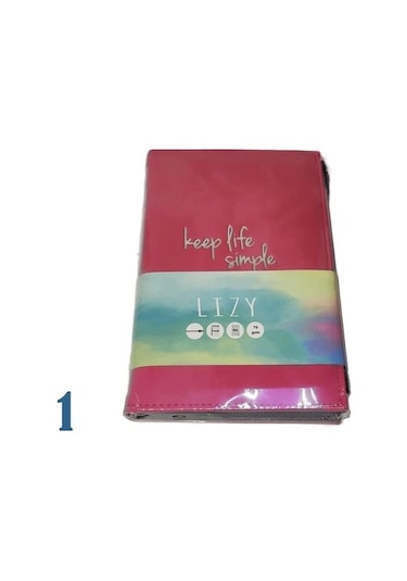 Lızy Velur Desen Fermuarlı Defter Çok Renkli