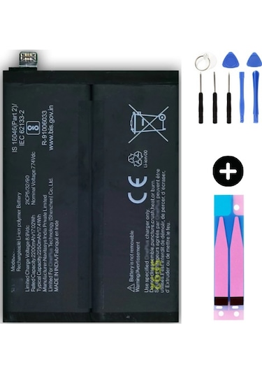 Oneplus 9 Pro Uyumlu Güçlendirilmiş İthal Pil + Montaj Seti