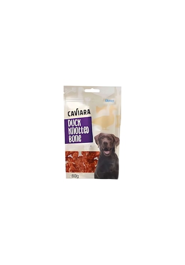 Caviara Ördek Etli Düğümlü Çiğneme Kemiği 80 G