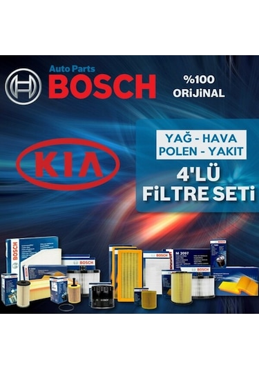 Kia Pro Ceed 1.6 Crdi Bosch  Filtre Bakım Seti 2008-2013 (495584876)