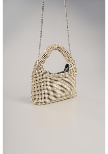 Ççs Kadın 17768 Omuz Askılı El Çantası Altın