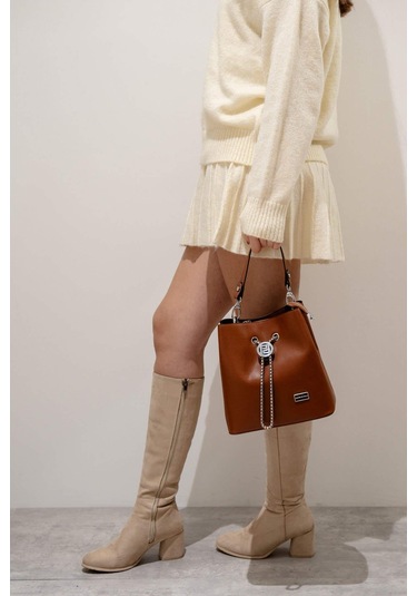 Silver Polo Kadın El Çantası 967 M105 35209 Taba Nix Taba 35209 Taba Nix Taba Çok Renkli