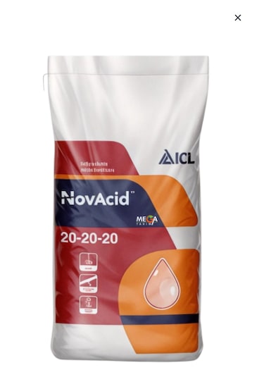 Icl Novacid 20 20 20 Npk Gübre Taban,damlama,yapraktan 10 Kg 10kg