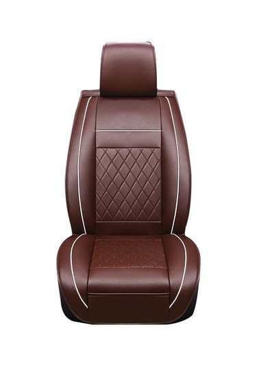 Araba Derisi Tam Kapsamlı Koltuk Minderi Kılıfı, Standart Versiyon, Sadece Bir Koltuk Kahve