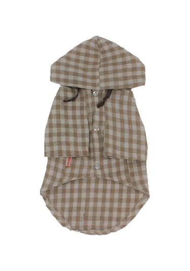 Pawstar Bej Ekose Oduncu Kedi Köpek Gömleği