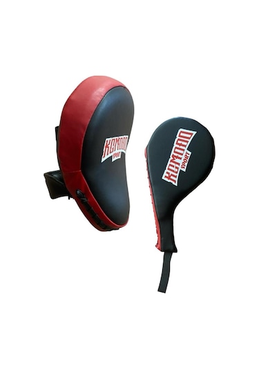 Komodo Sport Kıck Boks Antrenman Çalışma Lapası Ve Raket Ellik Siyah - Kırmızı