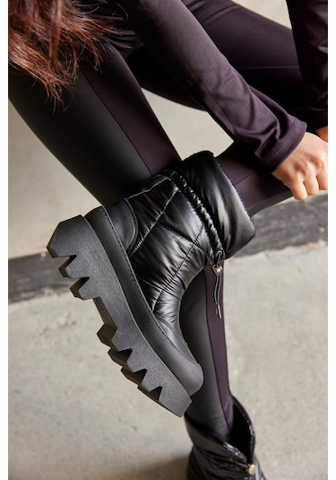 Bruno Shoes Bruno Siyah Su Geçirmez Kalın Tabanlı Kar Botu-siyah Siyah