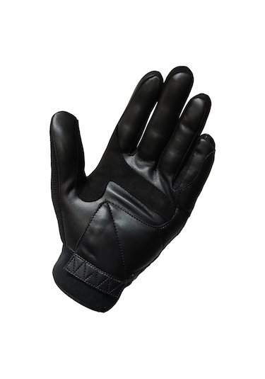 Venom Eldiven 8010 Deri Motosiklet Eldiveni Siyah