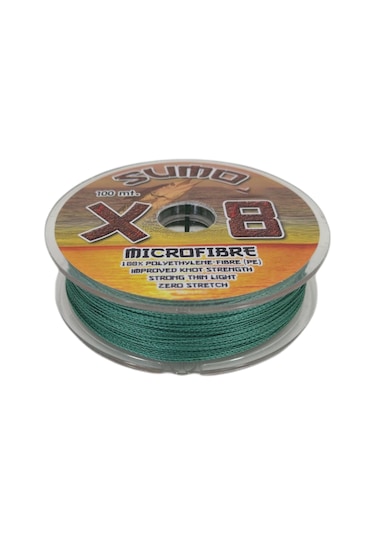 Effe Sumo X8 Ip Misina 100M Polietilen Microfiber Ip Misina Yeşil