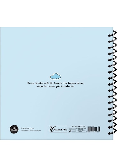 Hisli Şeyler 16X15 Çizgili Defter - Yok Öyle Yağma