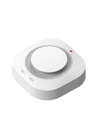 Wıfı Akıllı Duman Alarmı, Tuya Uygulaması İle Bildirim, 90db Ses, 360 Algılama, 9v Pil İçerir Beyaz