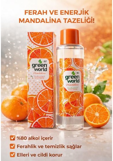Green World Mandalina Eau De Kolonya 400 Ml