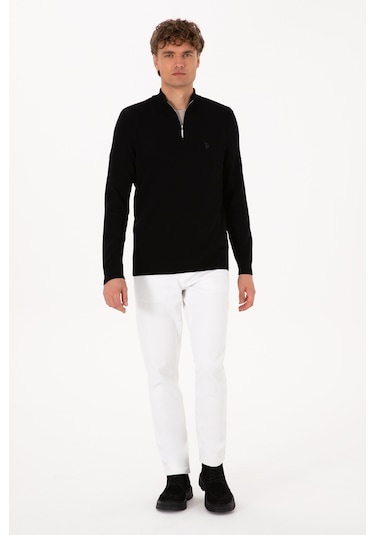 U.s. Polo Assn. Erkek Triko Kazak - Siyah 50313695-VR046