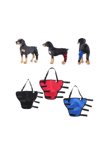 Homyl Köpek Yardımcı Kemer Koruyucu Sol-arka-ayak-siyah-l