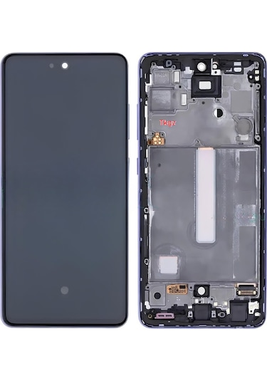 Samsung Galaxy A52 - Sm-a525 Uyumlu Lcd Ekran Dokunmatik Servis Çıtalı Mor