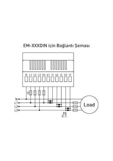 Tense Em-250dın ,ray/dın 3-faz 250a Multimetre