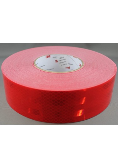 3m 983-72 Reklektif Bant Kırmızı 53,5 50 Mt