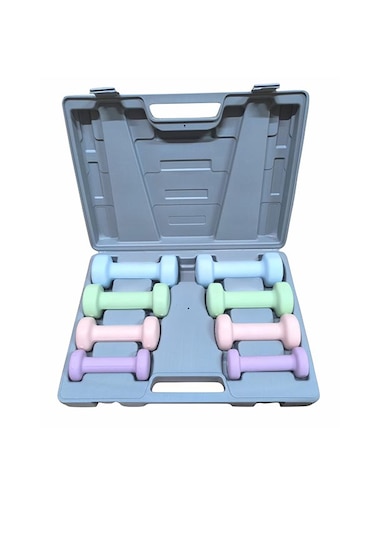 Ciwaa Çantalı Neopren Dambıl Seti 10 Kg