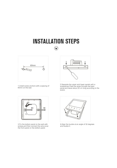 Hfambition Wifi Akıllı Isıtma Termostati, 3a Su Isıtması, Lcd Ekran, 90-240v, Uzak Kumanda, Ses Kontrol, Zamanlı Programlama, Isı Regülatörü