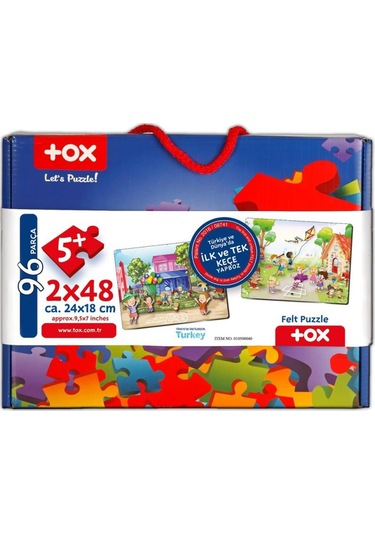 Tox Oyun Parkı 5+ Keçe Yapboz 5 Yaş Puzzle T040