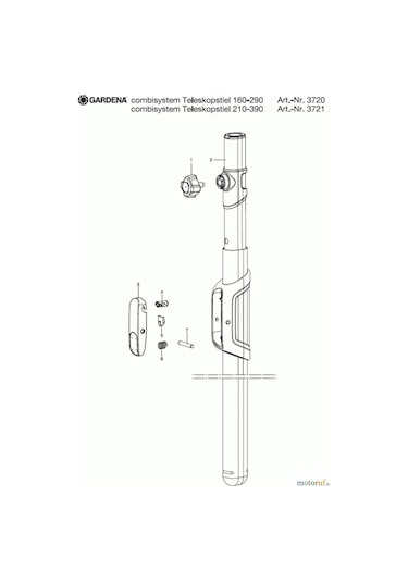 Gardena 3720 Combisystem Teleskopik Sap 160-290 Cm