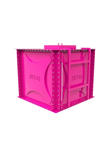 Zetaş Sıvı Membran Kaplı Modüler Su Deposu Pembe 5000 L