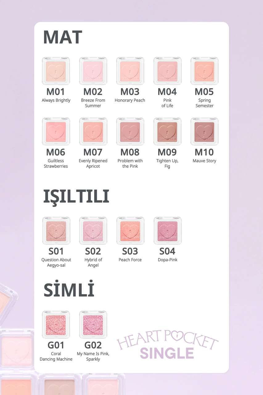 Peripera Heart Pocket Single S01 Question About Aegyo-sal