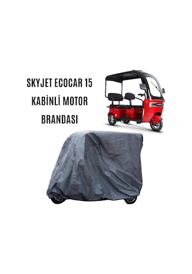 Skyjet Ecocar 15 3 Tekerlekli Kabinli Elektrikli Motosiklet Brandası