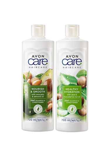 Avon Care Avokado Badem Ve Aloe Vera Makademya Özlü Şampuan Ve Saç Kremi Paketi
