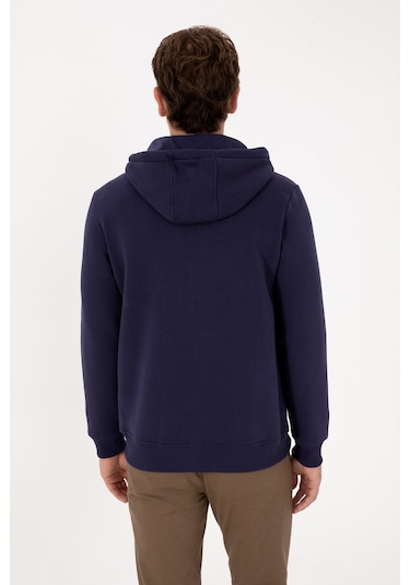 U.S. Polo Assn. Erkek Regular Fit Mürdüm Şardonlu Örme Hırka 50313755-VR074