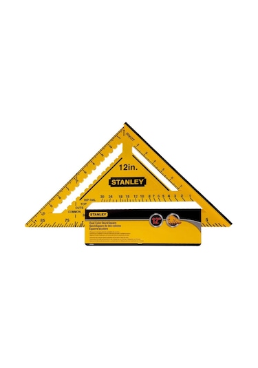 Stanley Stht46011 Çift Renkli Abs Plastik İnç Ölçülü Gönye 12''