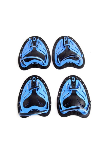 Geeksen Yumuşak Silikonlu Pp+tpr Yüzme Eldiveni, Doğal Mekanik Tasarım, Mavi S Bedeni 19x13cm - Tp-200 Serisi Mavi