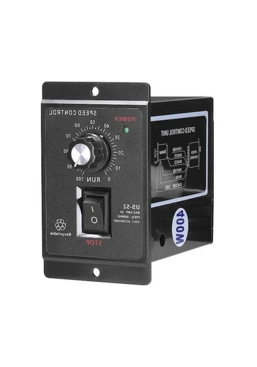 Pazly 400w Tek Fazlı Motor Hız Kontrol Cihazı, Sürekli Ayar, Ac110v/220v, Endüstriyel Kullanım
